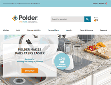 Tablet Screenshot of polder.com